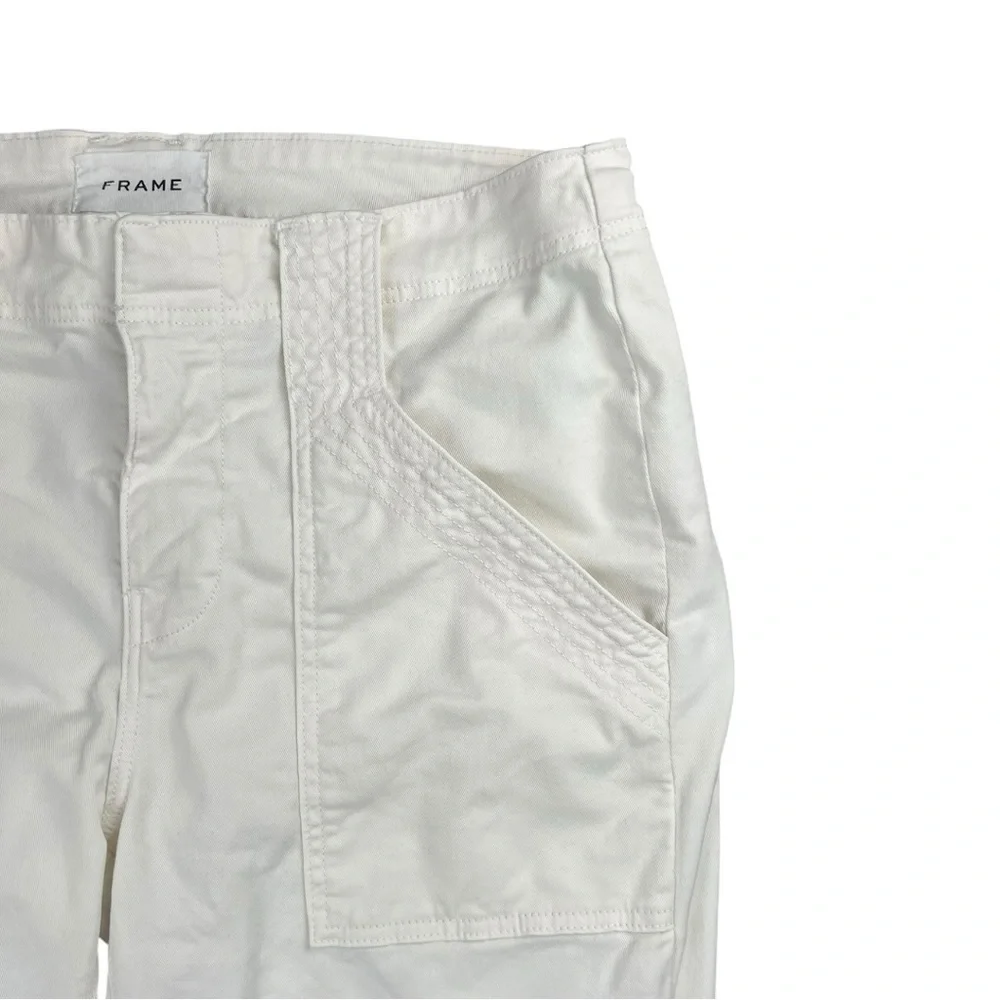Frame Women’s Trapunto Moto Pants With Banded Zip Bottom In Size 27